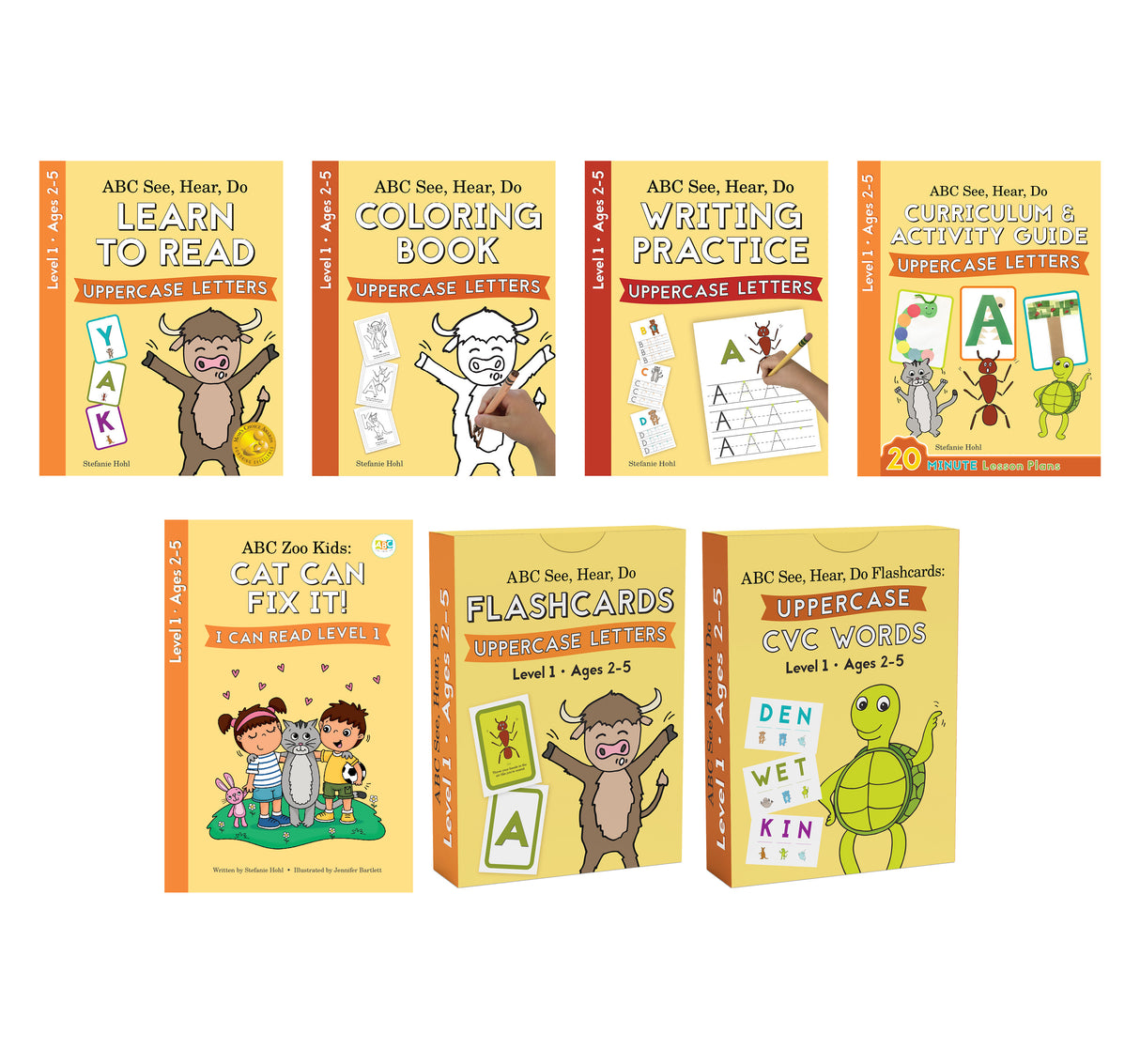 ABC See, Hear, Do Level 1 Bundle: Learn to Read Uppercase Letters