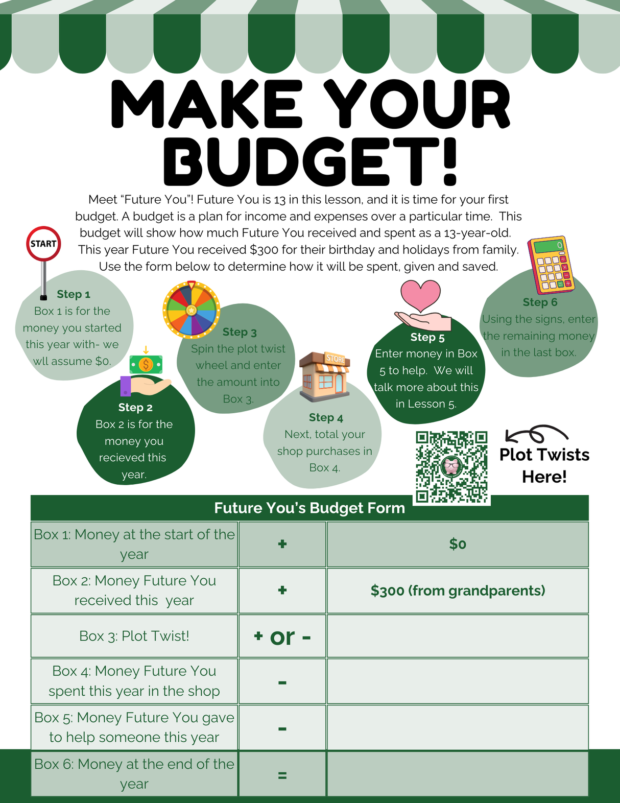 Before Personal Finance Tween (Ages 8-12) Curriculum