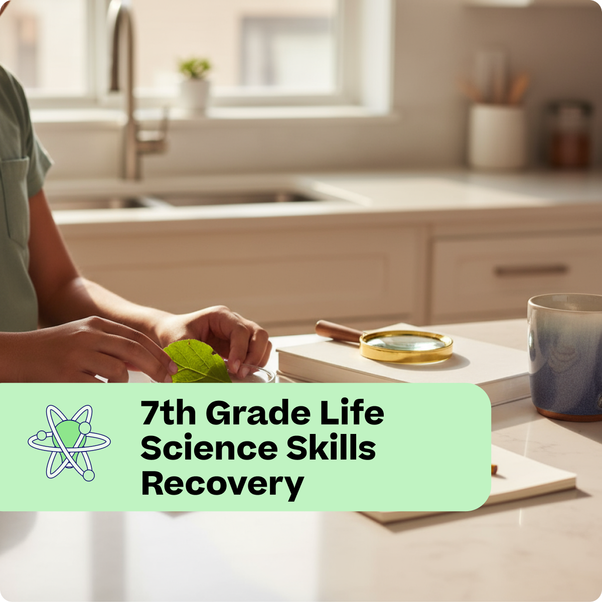 Sciences de la vie - Récupération des compétences