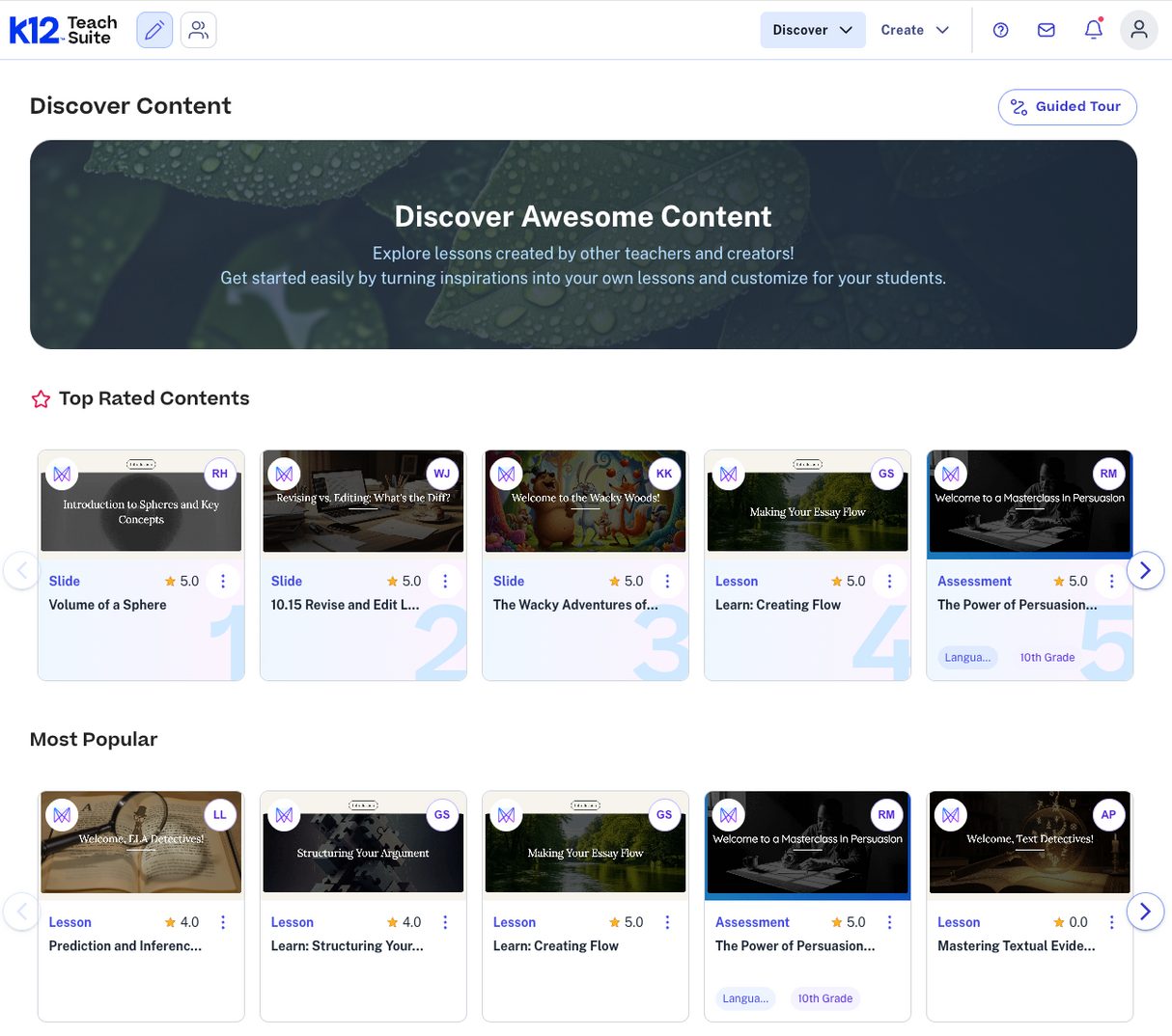 TeachSuite: Digital Lesson Creation