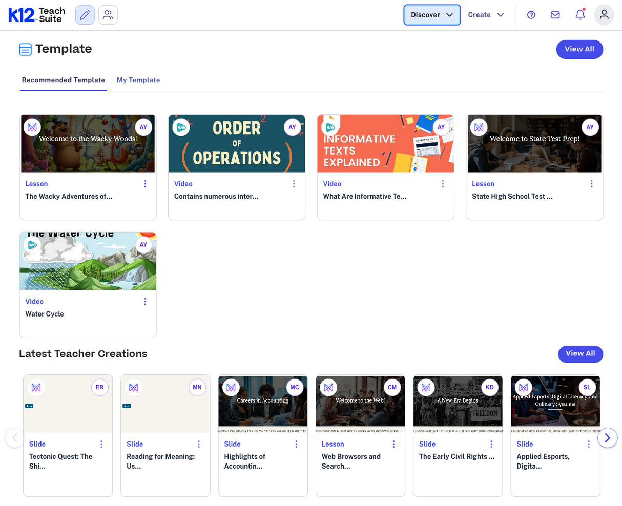 TeachSuite: Digital Lesson Creation