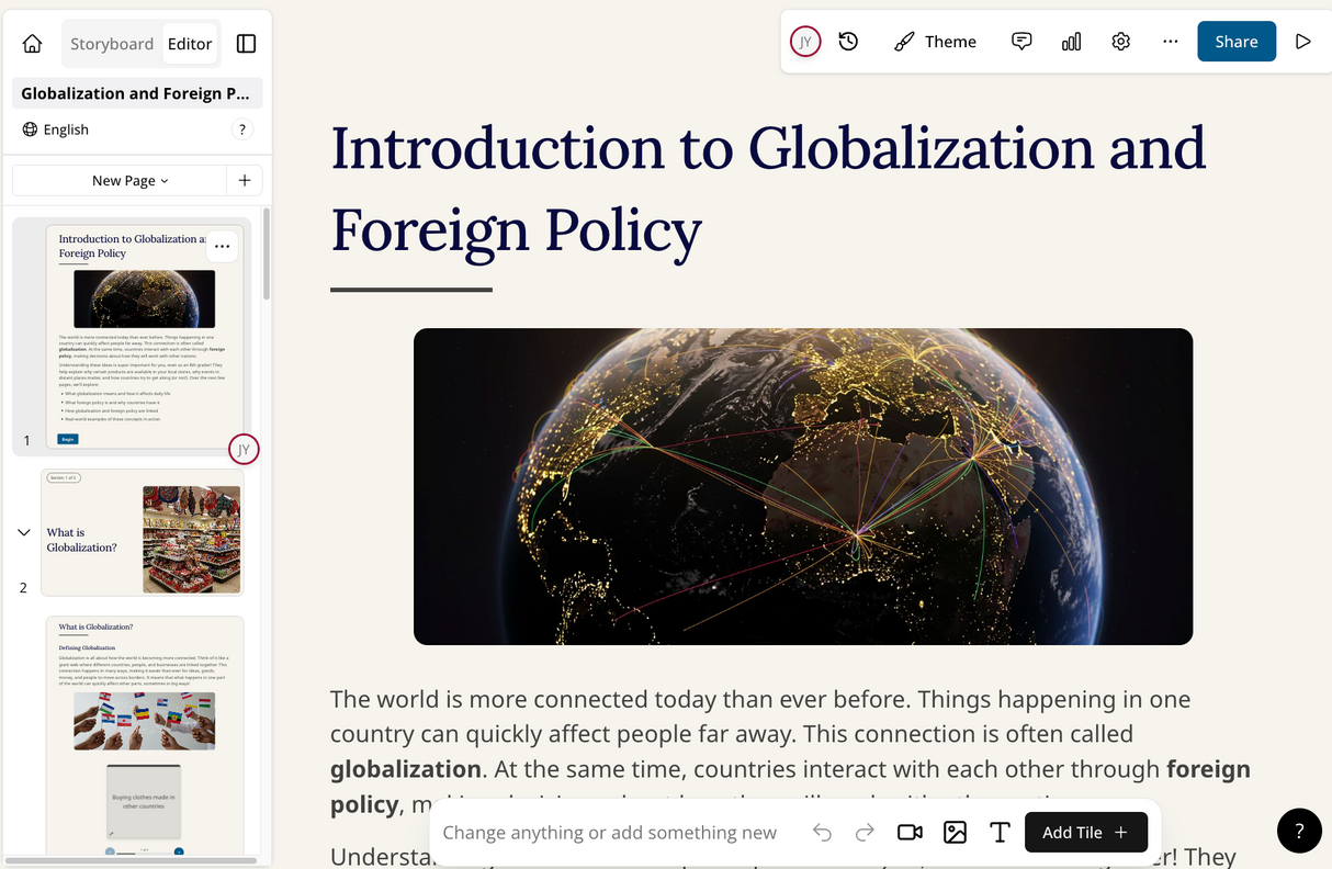 TeachSuite: Digital Lesson Creation
