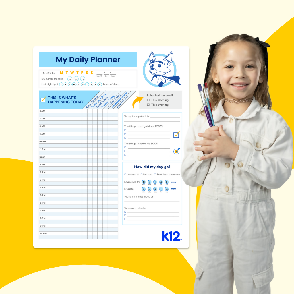 Strider's Daily Planner - Printable Worksheet