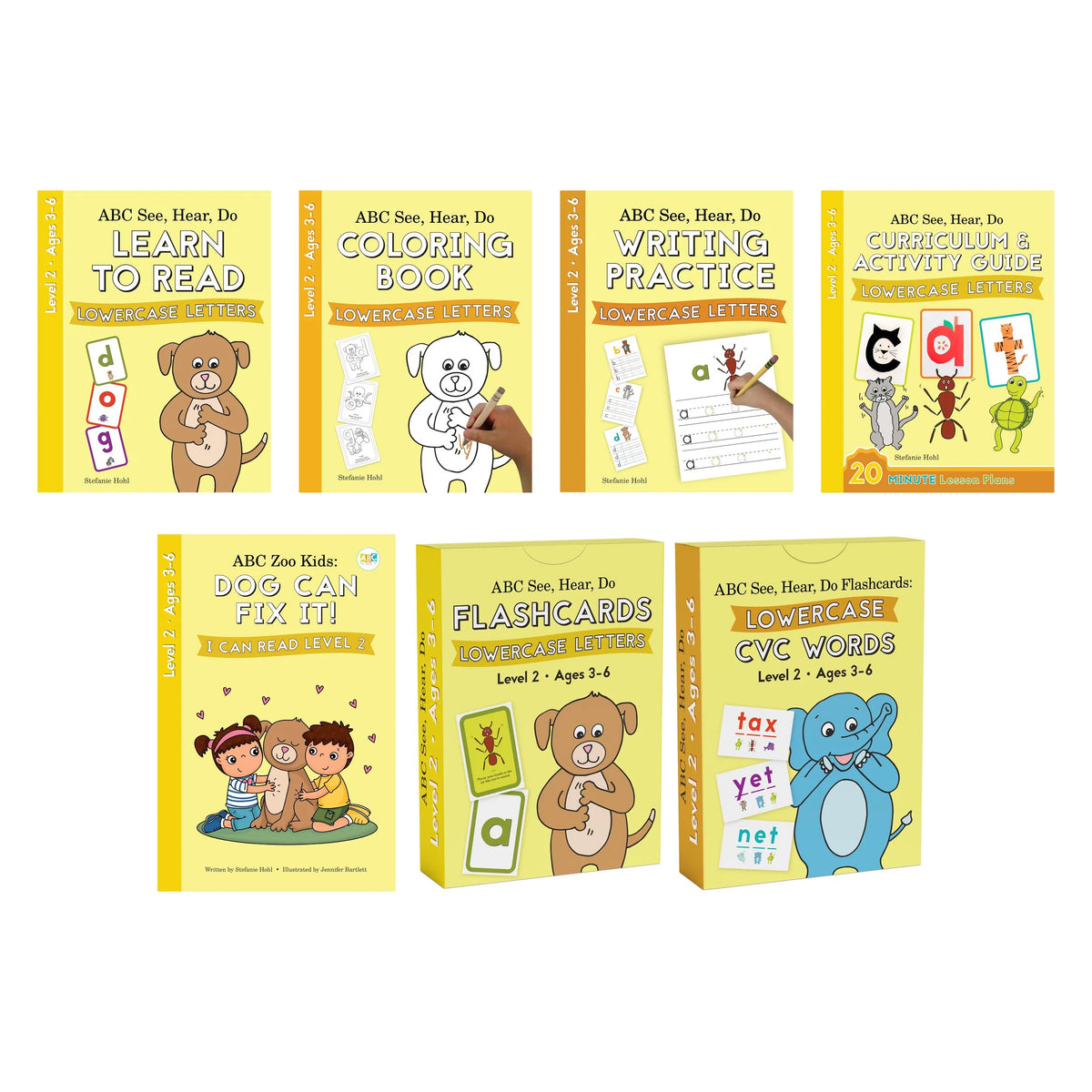 ABC See, Hear, Do Level 2 Bundle: Learn to Read Lowercase Letters