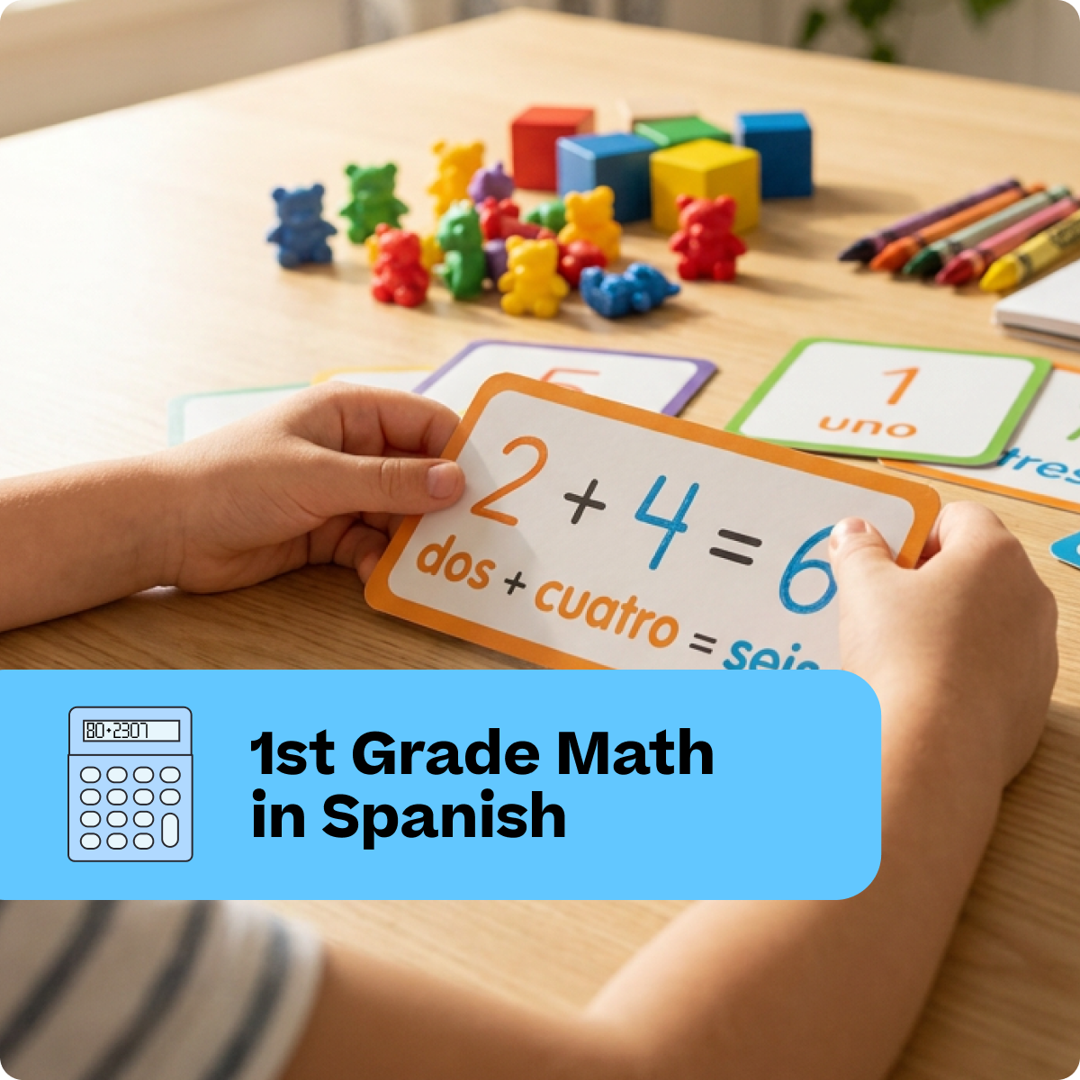 1st Grade Math in Spanish