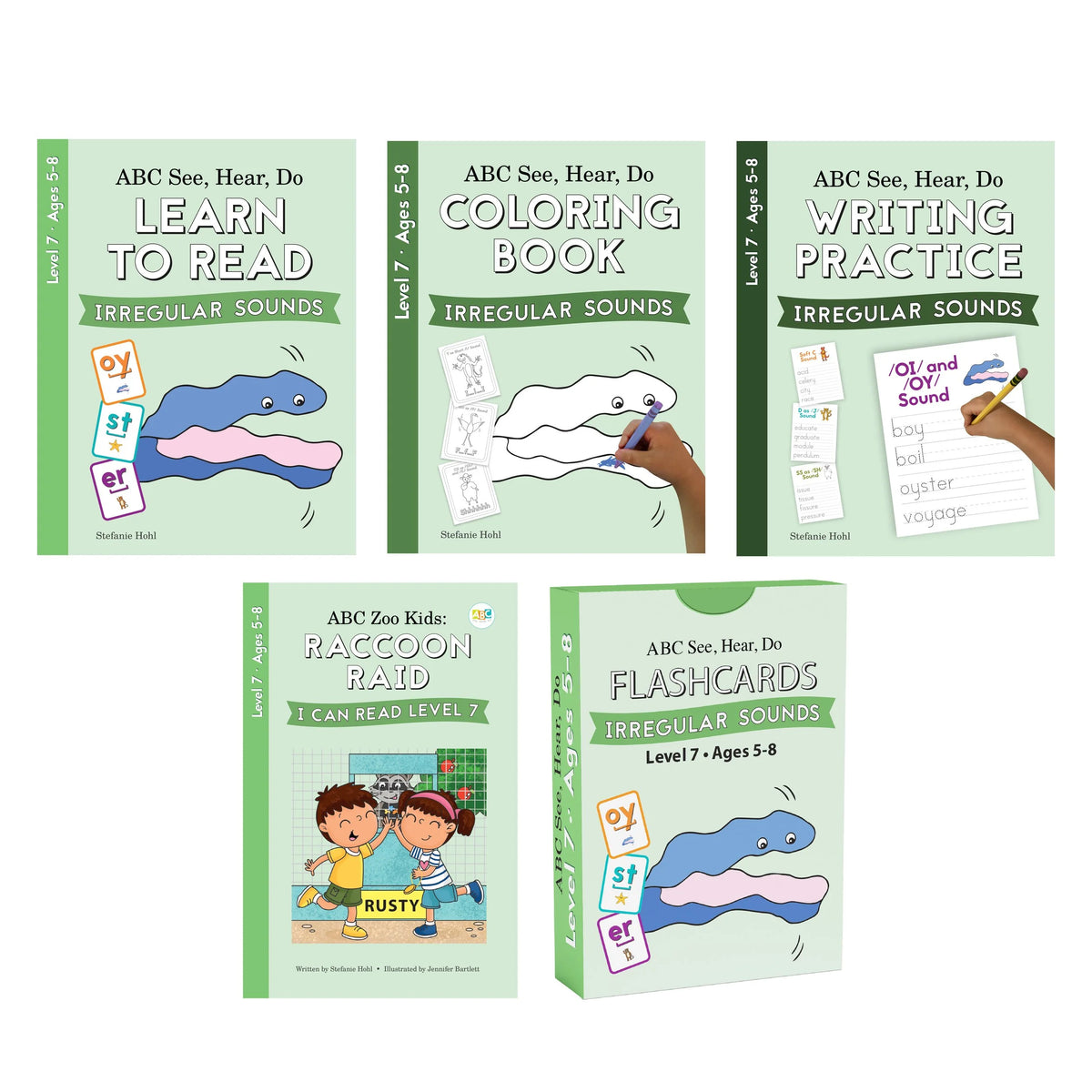 ABC See, Hear, Do Level 7 Bundle: Learn to Read Irregular Sounds