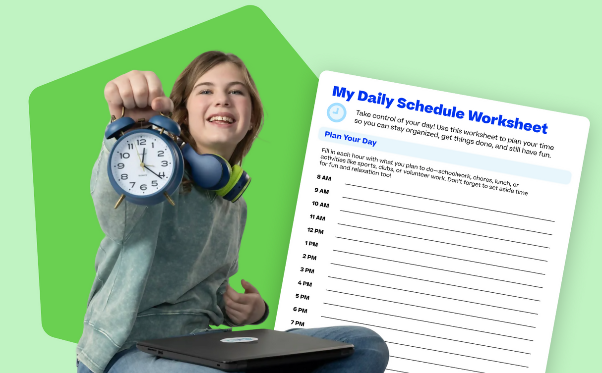 Plan Your Day Playbook - Printable Activity Worksheet
