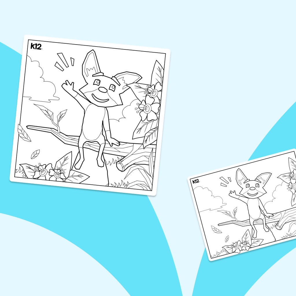 Strider in the Great Outdoors - Printable Coloring Page – K12 Learning ...
