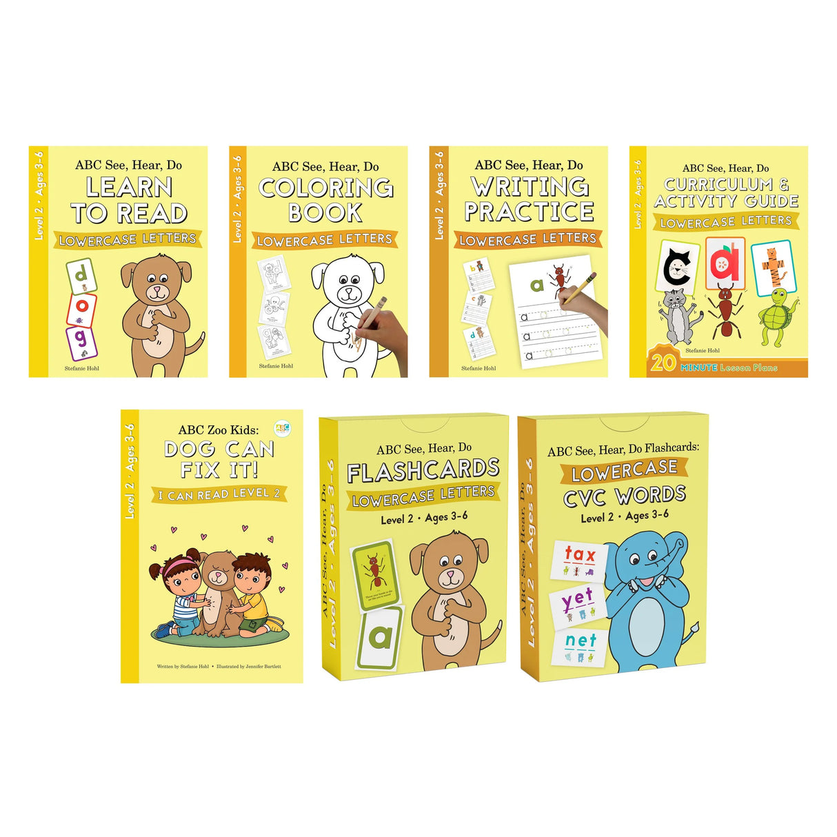 ABC See, Hear, Do Level 2 Bundle: Learn to Read Lowercase Letters